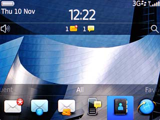 The signal strength icon shows the strength of the network signal at your location. The more lines, the stronger the signal.