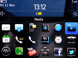 Scroll to Media and press the Navigation key.