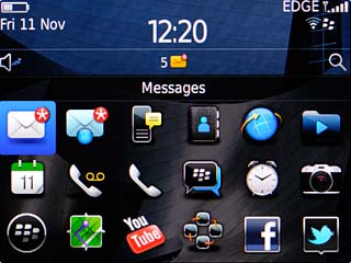 Scroll to Messages and press the Navigation key.