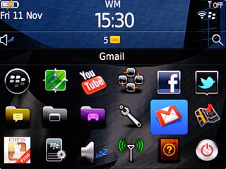Scroll to Gmail and press the Navigation key.
