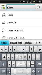 Key in the name of the required application and press the search icon.