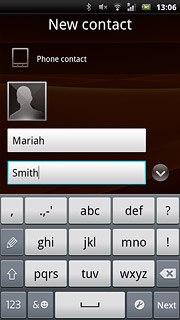 Press Last name and key in the required last name.