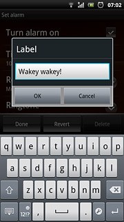 Write the required text and press OK.