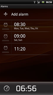 Press Add alarm.