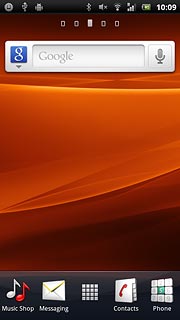 Press the menu icon.