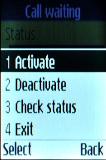 Highlight one of the following options:Activate