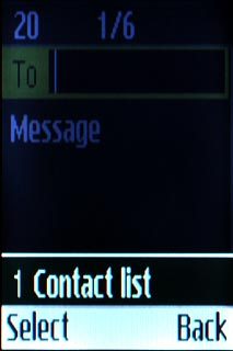 Scroll to Contact list and press the Navigation key.
