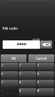 Key in your PIN and press OK.