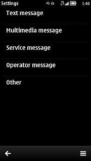 Press Text message.