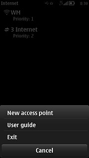 Press New access point.