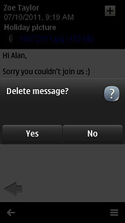 Press Yes to confirm.