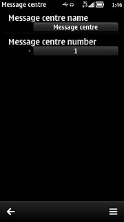 Press the return icon twice.