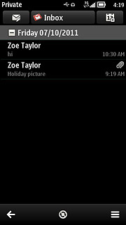 Press the synchronization icon.