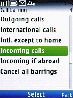 Incoming calls
