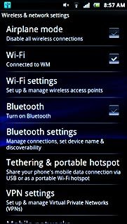 Press Bluetooth settings.