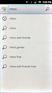 Key in the name of the required application and press the search icon.
