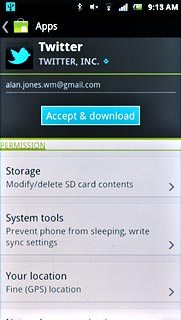 Press Accept & download.Wait while the application is downloaded and installed.