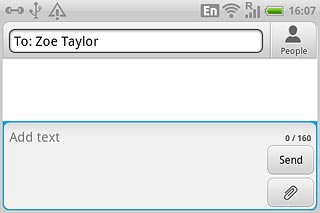 Press Add text.Write the text for your text message.