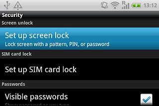 Press Set up screen lock.