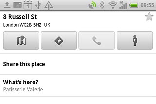Press the favourite icon (a star) at the top of the display.