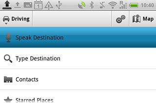Press one of the following search options:Speak Destination, go to 2a.