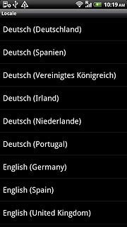 Press the required language.