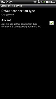 Press Default connection type.