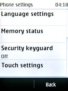 Press Language settings.