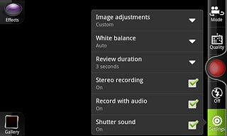 When the box next to the menu item is ticked (V), the function is turned on.