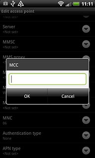 Key in 505 and press OK.
