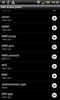 Press Authentication type.