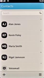 Press the menu icon.