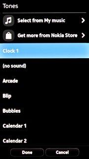 Press the required alarm tone.