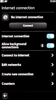 Press Connect to Internet.