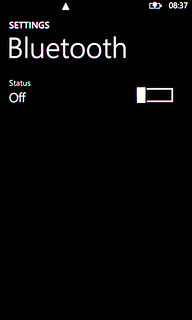 Press the indicator next to Status to turn on the function.