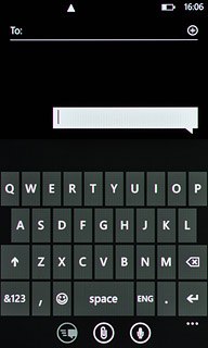 Press the writing language icon until the required language has been selected.