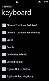 Press the required language to add it.