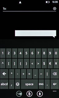 Press abcd to return to text input.