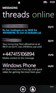 Press the dots in the bottom right corner of the display.