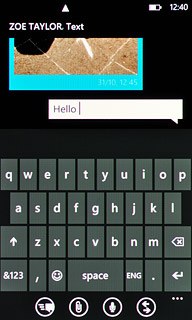 Press the send icon.