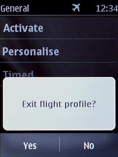 Press Yes to confirm.