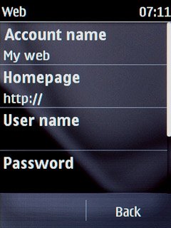 Press Account name.