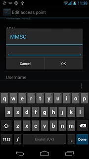 Key in http://pxt.vodafone.net.au/pxtsend and press OK.