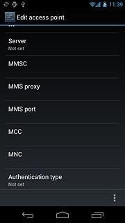 Press Authentication type.