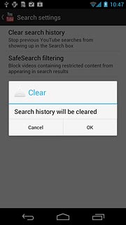 Press OK to confirm.