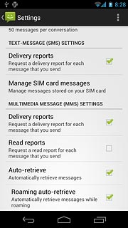 Press Roaming auto-retrieve to turn on the function.