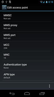 Press the settings icon.