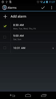 Press Add alarm.