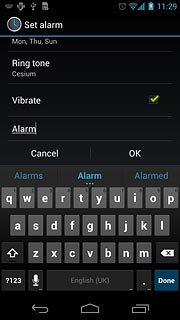 Key in the required name and press Done.