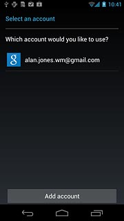 Press the required account.